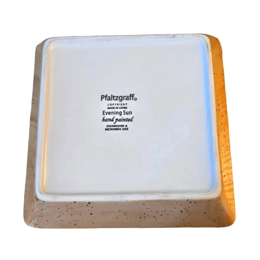 Pfaltzgraff Evening Sun Sandwich Appetizer Plate with Rim Retired EUC 4